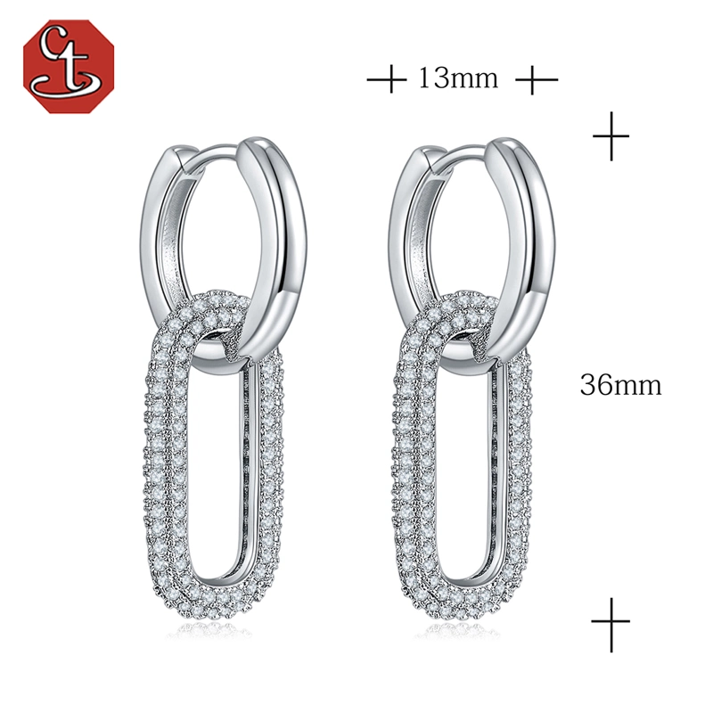 OEM/ODM 925 Sterling Silver and Brass Custom Earrings Hot Selling jewelry