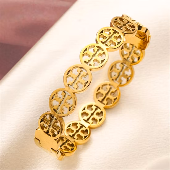 Braccialetti di lusso in acciaio inossidabile placcato in oro 3mm 5mm di larghezza Braccialetti di lusso per gioielli da sposa femminili Braccialetti Gg per le donne