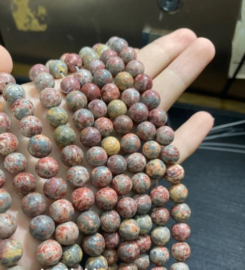 Gioielli con bracciale in pietra con perline di gemme naturali di turchese di cristallo di agata di berillo